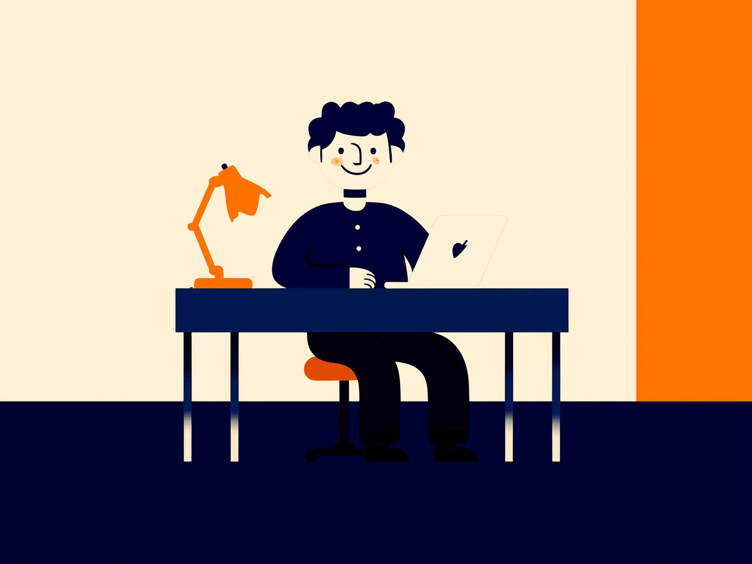 Cartoon flat sample